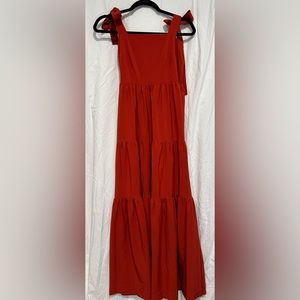 Burnt Orange Full Length Dress